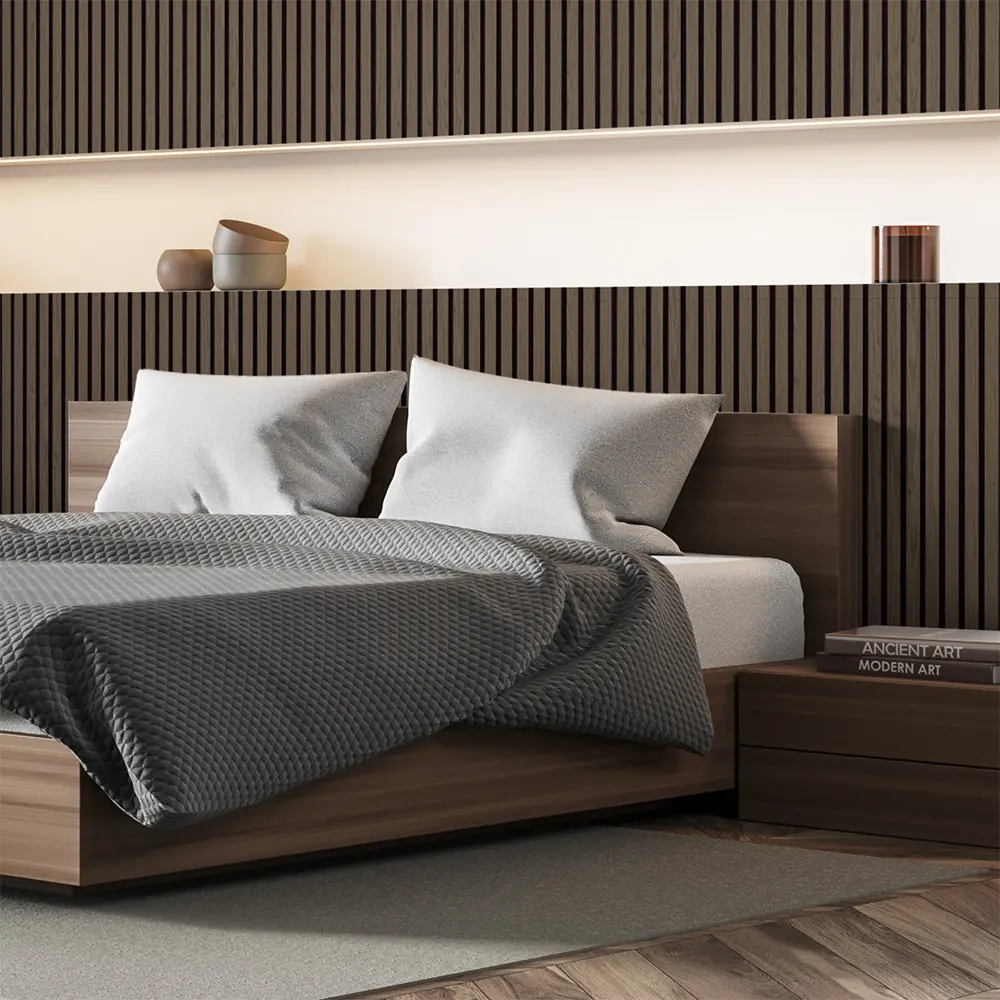 Acoustic isolation panels in the bedroom, a quiet and aesthetic room for optimal relaxation