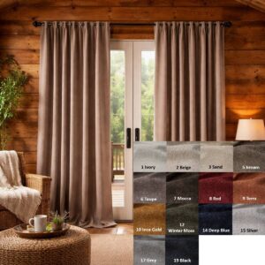 Anthology Balcony door curtain - This image is an illustration