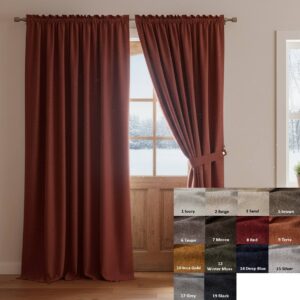 Anthology bouclé Thermal door curtain for the most beautiful front door main image This image is an illustration