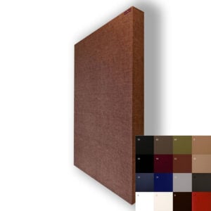 Bass sound dampening panels with wood membranes