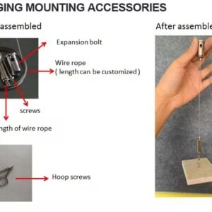 Ceiling Suspension Hook for Acoustic Panels