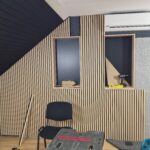 Combination of Elitexa sponge and laminated acoustic panel for perfect sound absorption