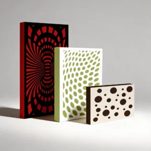 Diffuser front acoustic panels in multiple colors and patterns