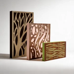 Diffuser front acoustic panels in multiple colors and patterns