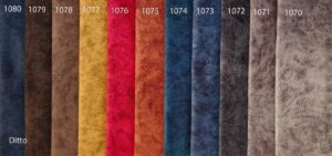 Ditto acoustic curtains (door curtains) - made of insulating material - with colour codes