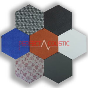 Hexagonal acoustic panels-colours