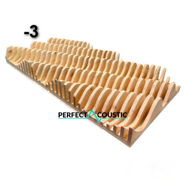 Parametric acoustic diffuser in natural colour, code -3