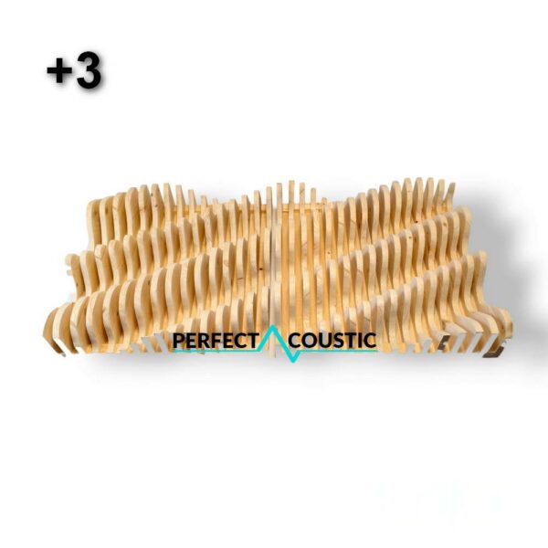 Parametric acoustic diffuser in natural colour, code +3