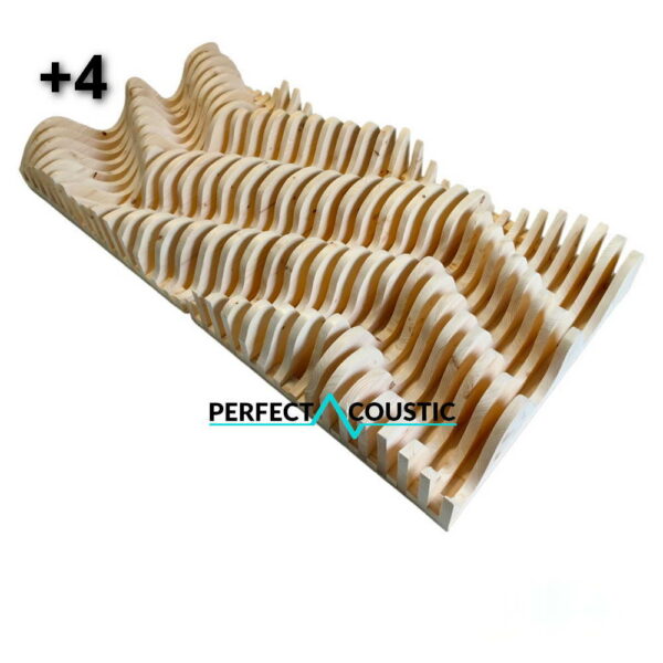 Parametric acoustic diffuser in natural colour, code +4