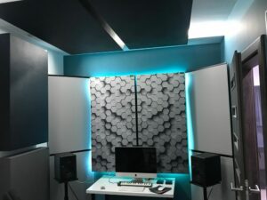 Perfect Acoustic sound absorbing panel in a tiny house studio (2) - acoustic absorber
