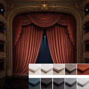 Tesla theater curtain is very beautiful This image is an illustration main