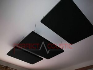 acoustic panel placed on the ceiling of the cinema room (2)