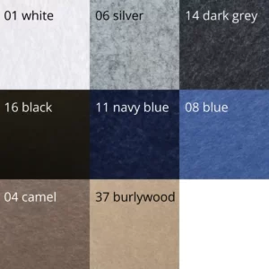 bilnora-hexagon-panels-colors Available colors of Bilnora hexagon acoustic panels