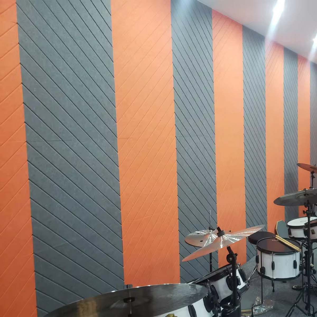 dense acoustic striped pattern panel