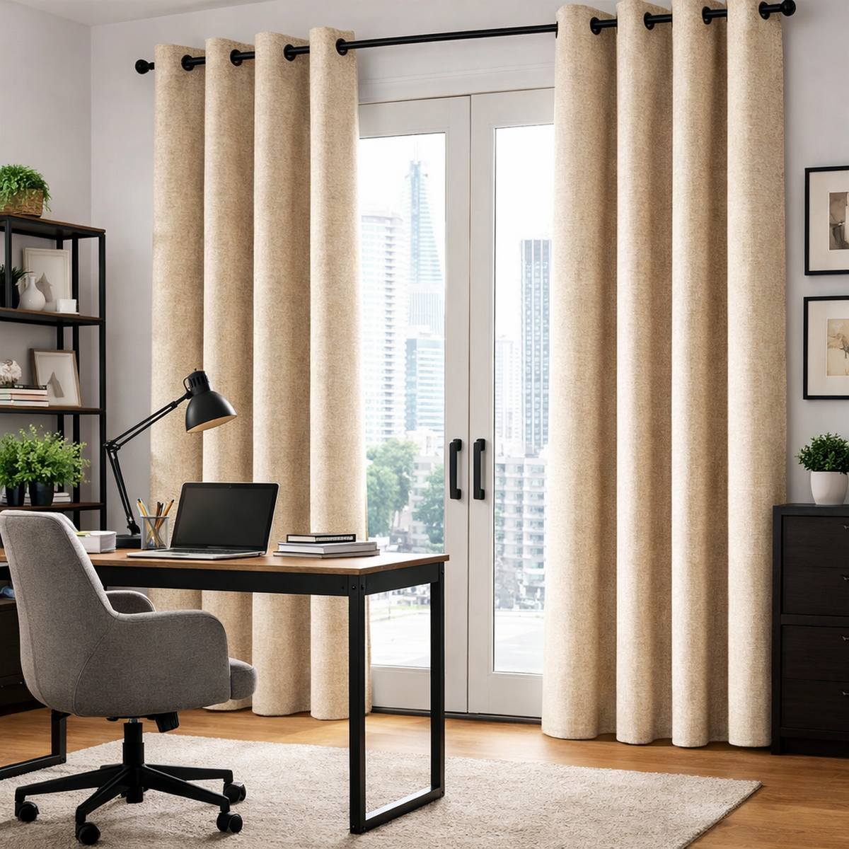 ditto Energy-saving curtains in the office - the picture is an illustration