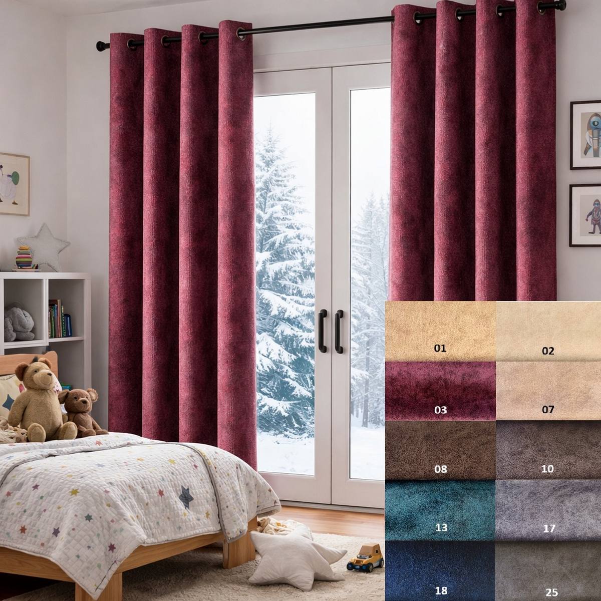 ditto Insulated curtains children's curtains main image - the picture is an illustration