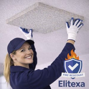 elitexa fireproof sponge ceiling panel installation smile