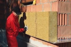 Exterior sound insulation and muting of houses
