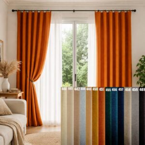 forio terrace door curtain in your living room - main - this image is an illustration