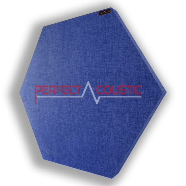 hexagonal acoustic panel-blue