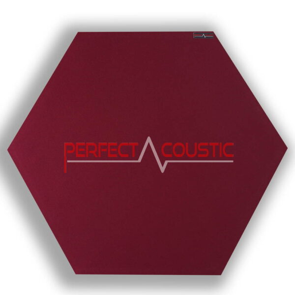 hexagonal acoustic panel-red