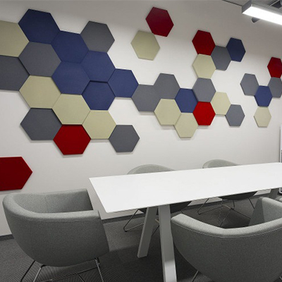 hexagonal panels in office 2.