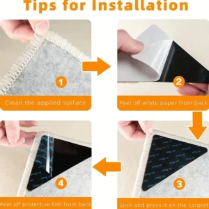 triangular anti-slip adhesive, measuring 10.5x7.5x7.5 cm
