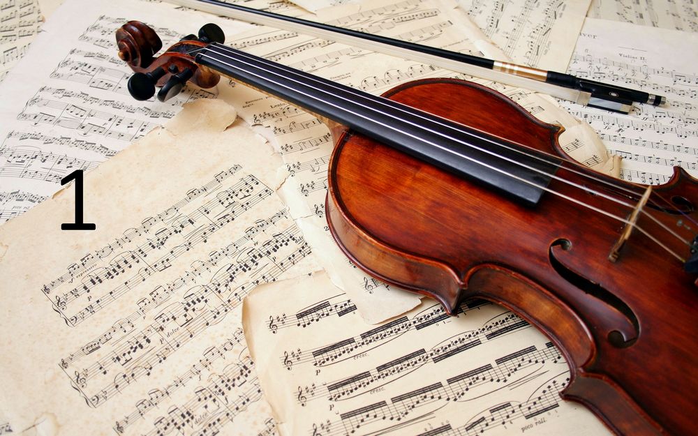 violin printed acoustic panel